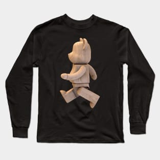 Wood Bearbrick Long Sleeve T-Shirt